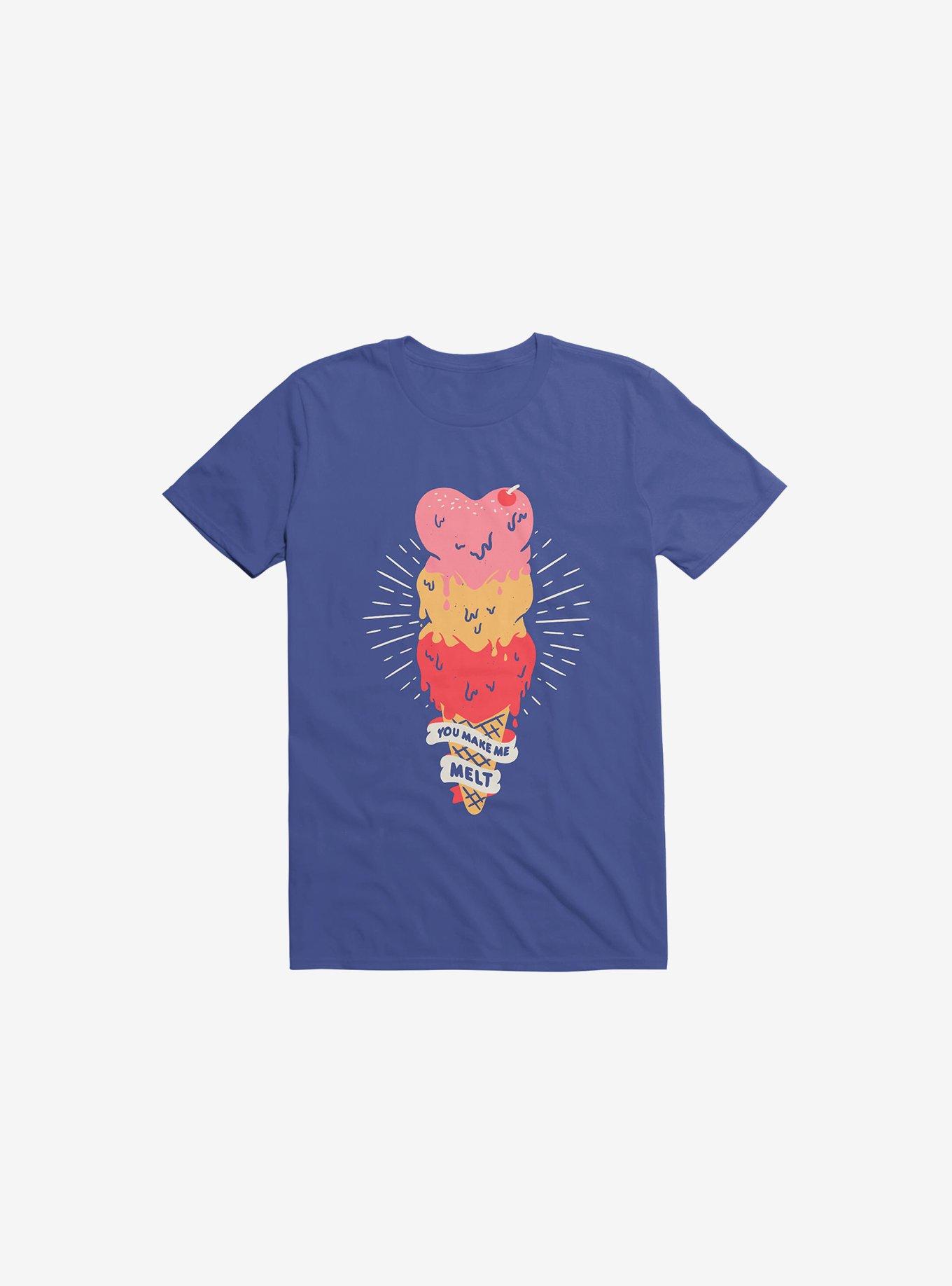 Melting Ice Cream Royal Blue T-Shirt, , hi-res