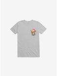 Sloth In A Pocket Xmas Ice Grey T-Shirt, ICE GREY, hi-res