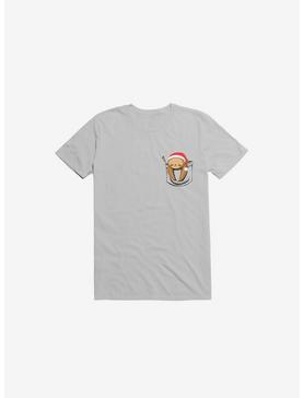 Sloth In A Pocket Xmas Ice Grey T-Shirt, , hi-res