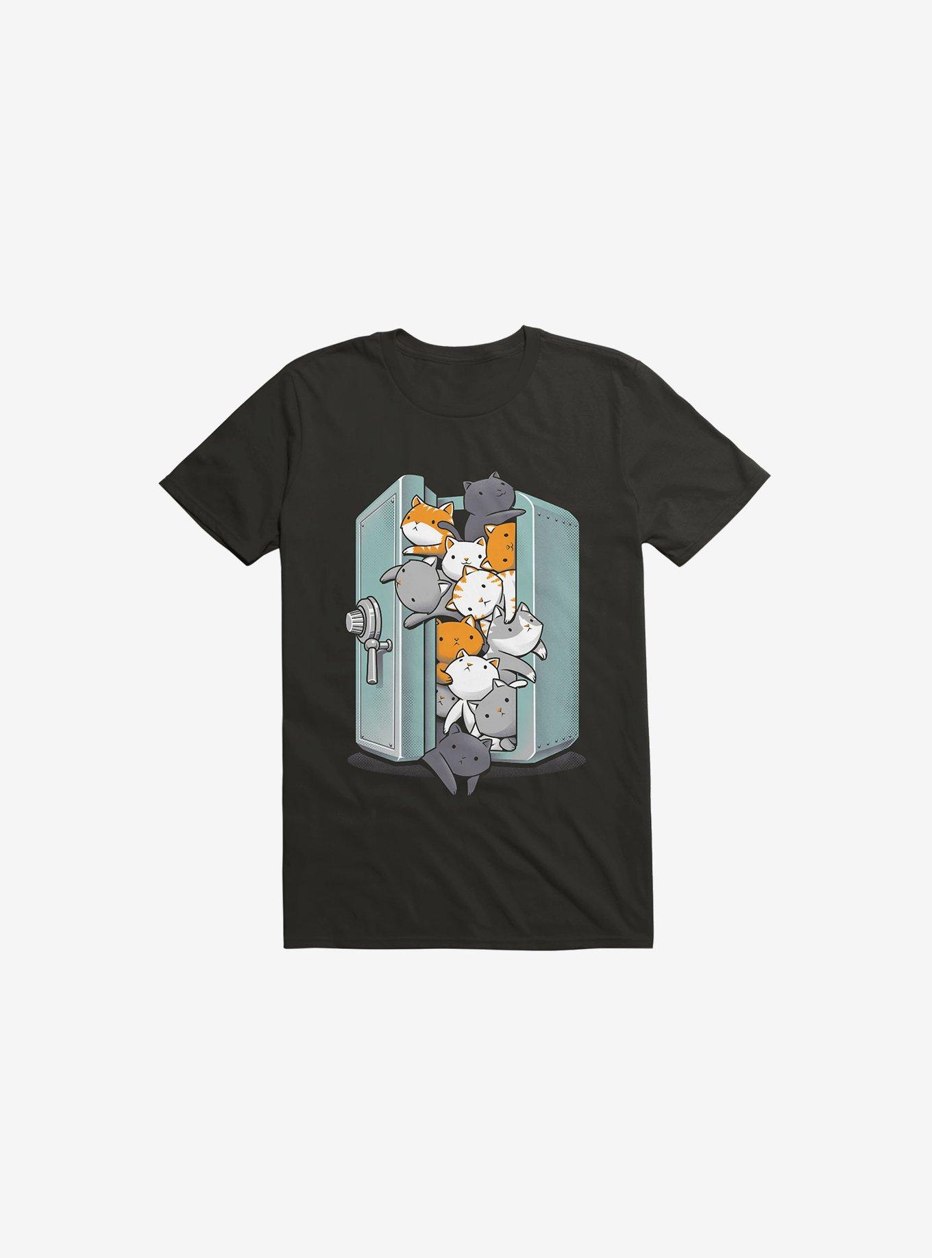 Treasure Cats Black T-Shirt, , hi-res