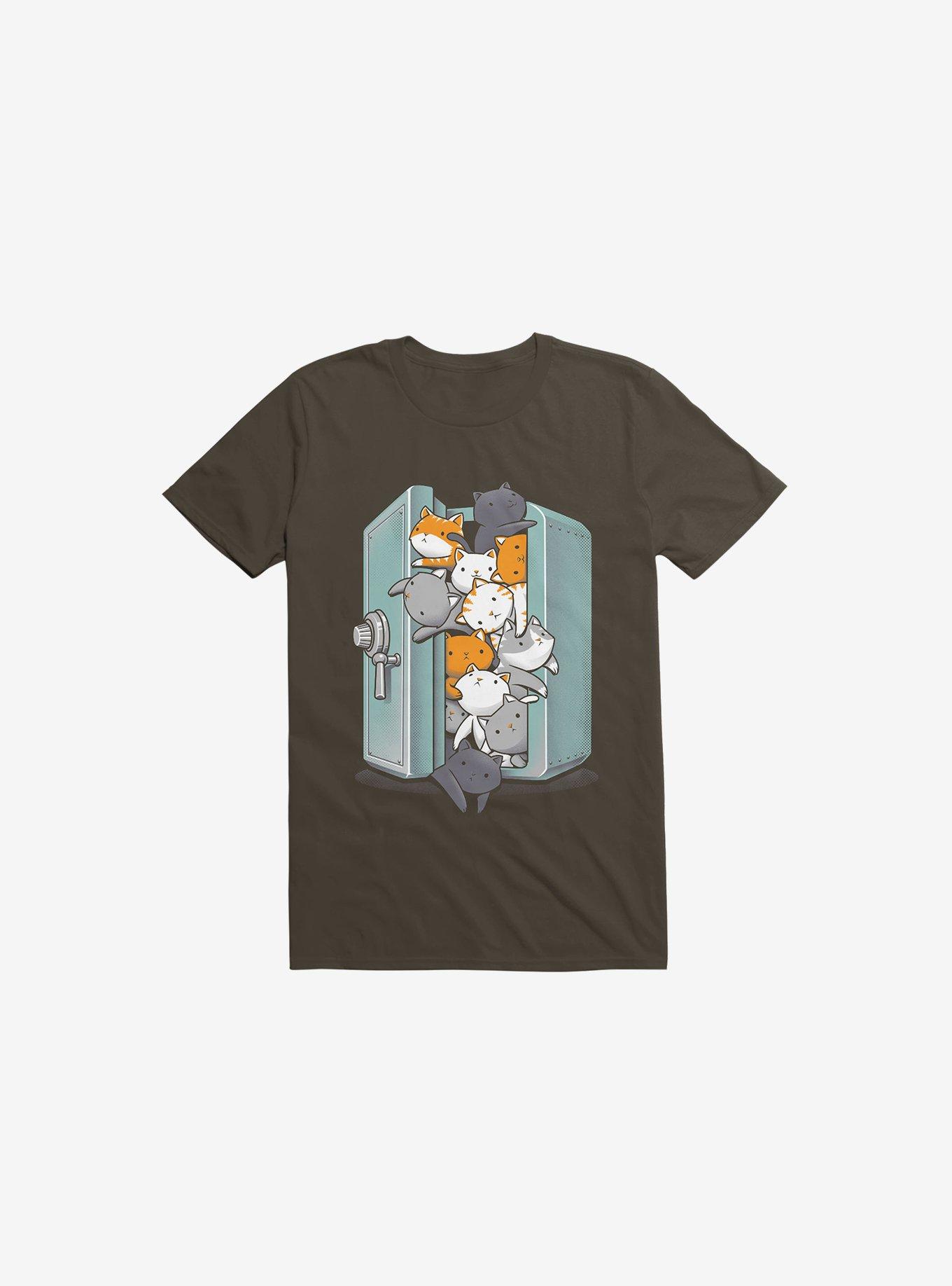 Treasure Cats Brown T-Shirt