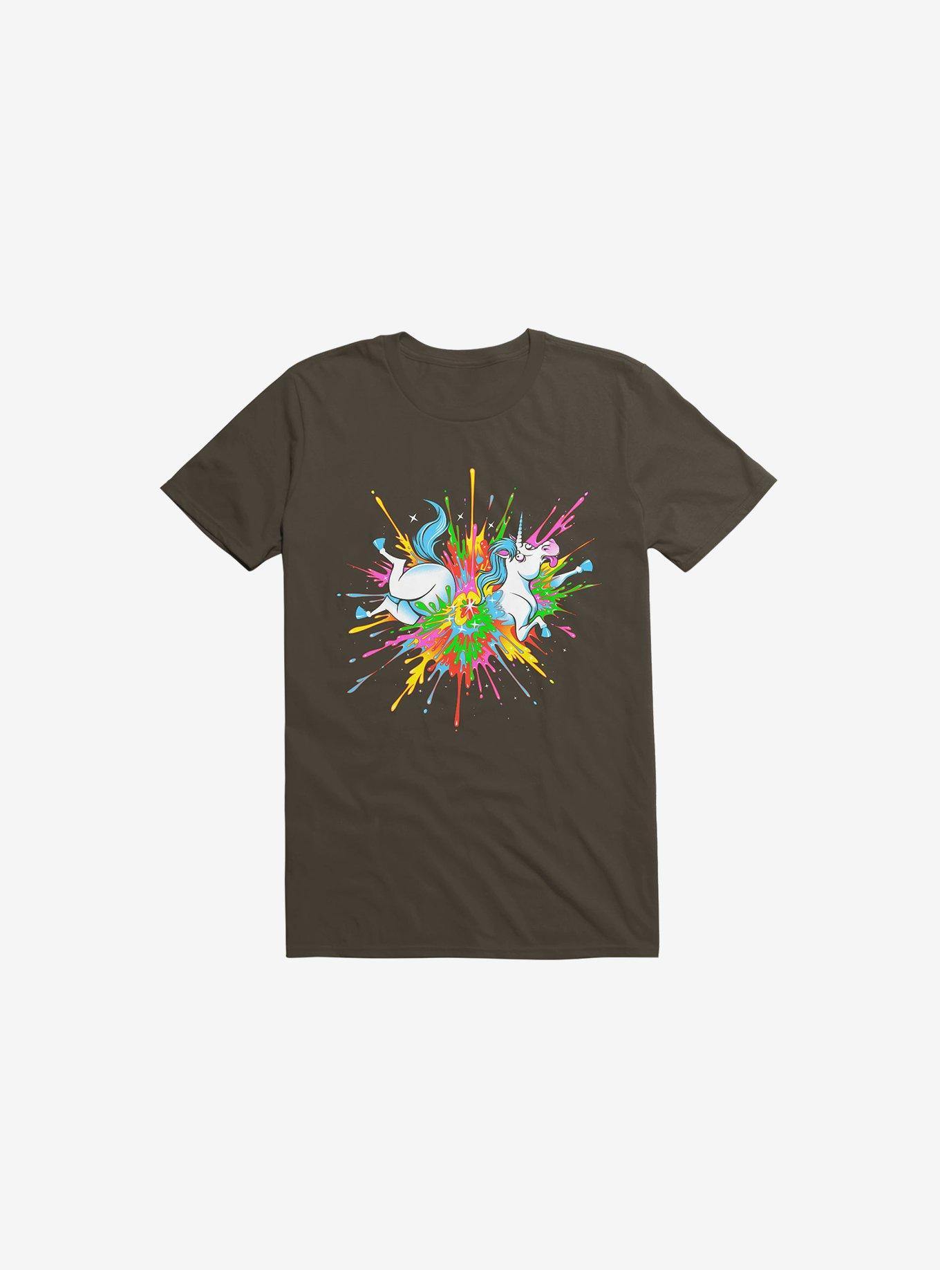 Unicorn Blast Brown T-Shirt