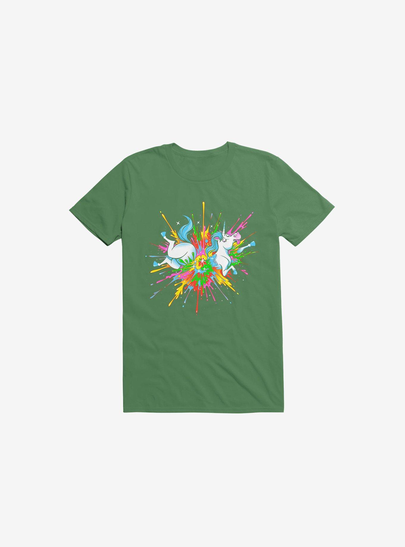 Unicorn Blast Kelly Green T-Shirt, , hi-res