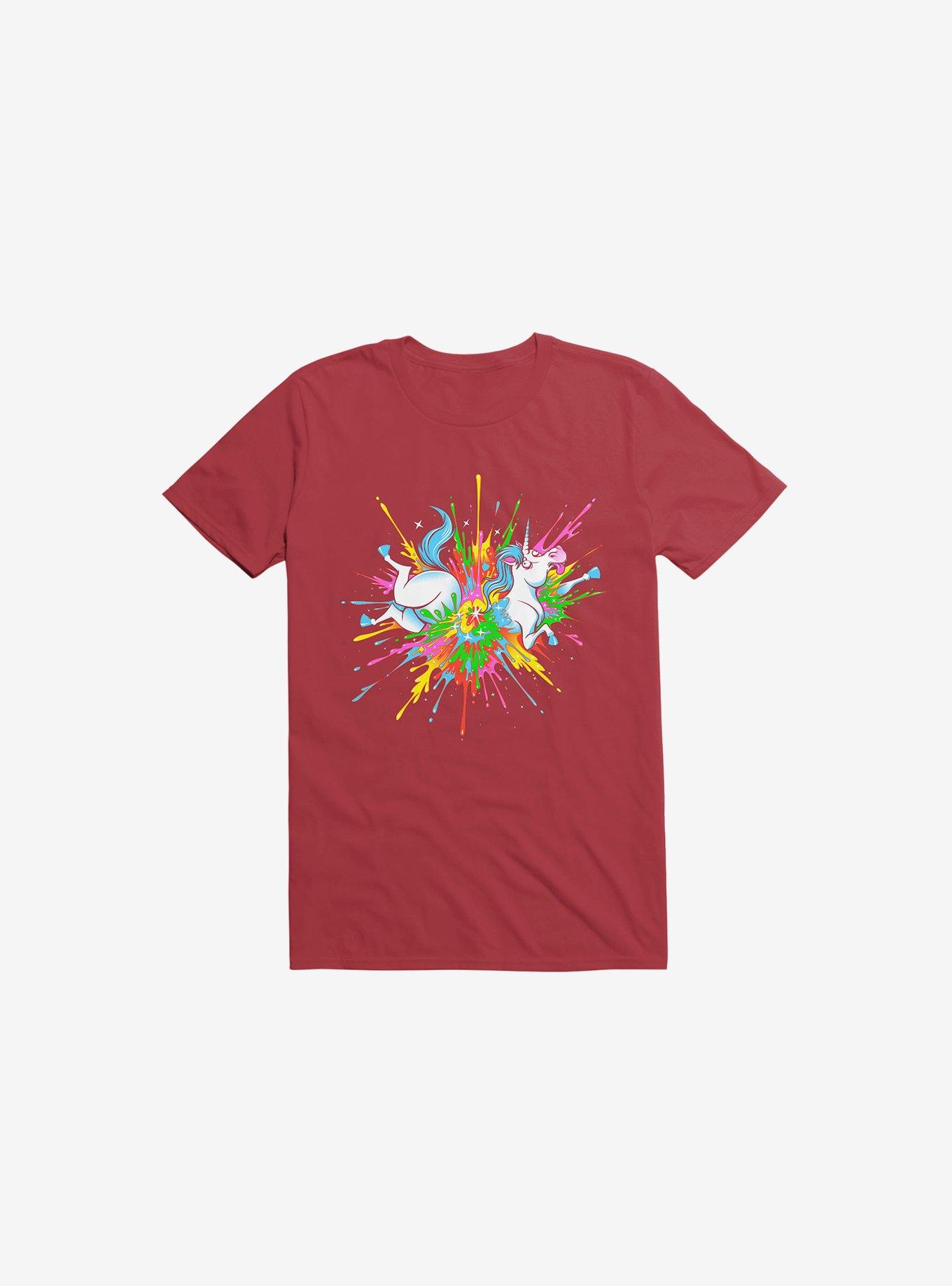 Unicorn Blast Red T-Shirt, , hi-res