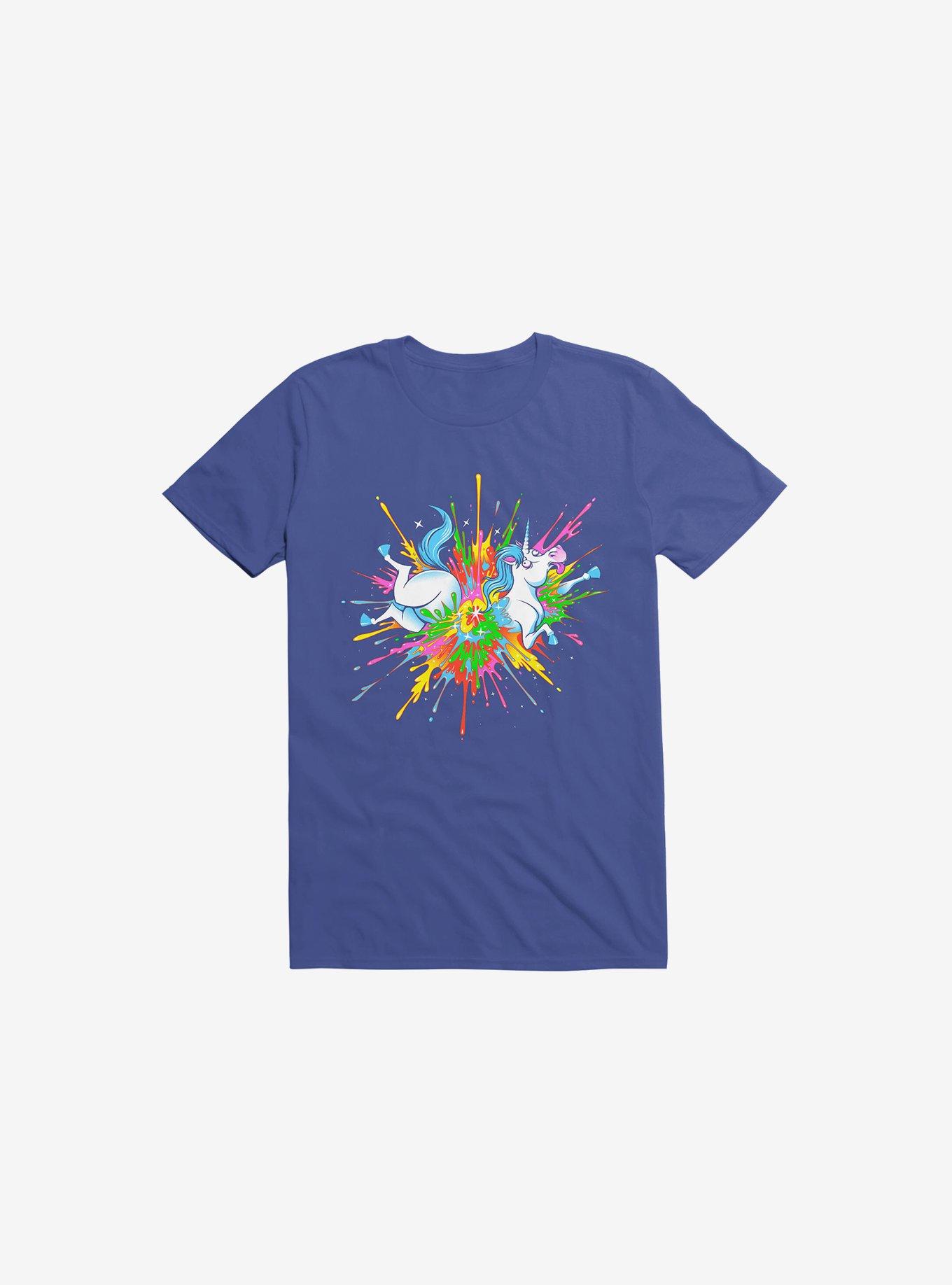 Unicorn Blast Royal Blue T-Shirt, , hi-res