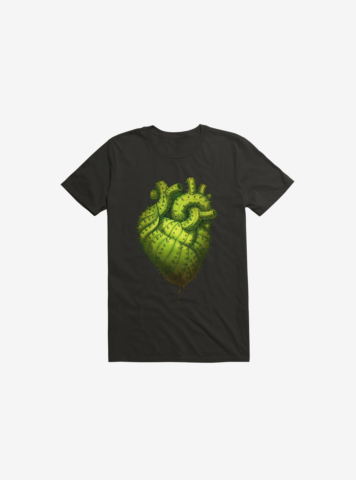 Cactus Heart Black T-Shirt, , hi-res