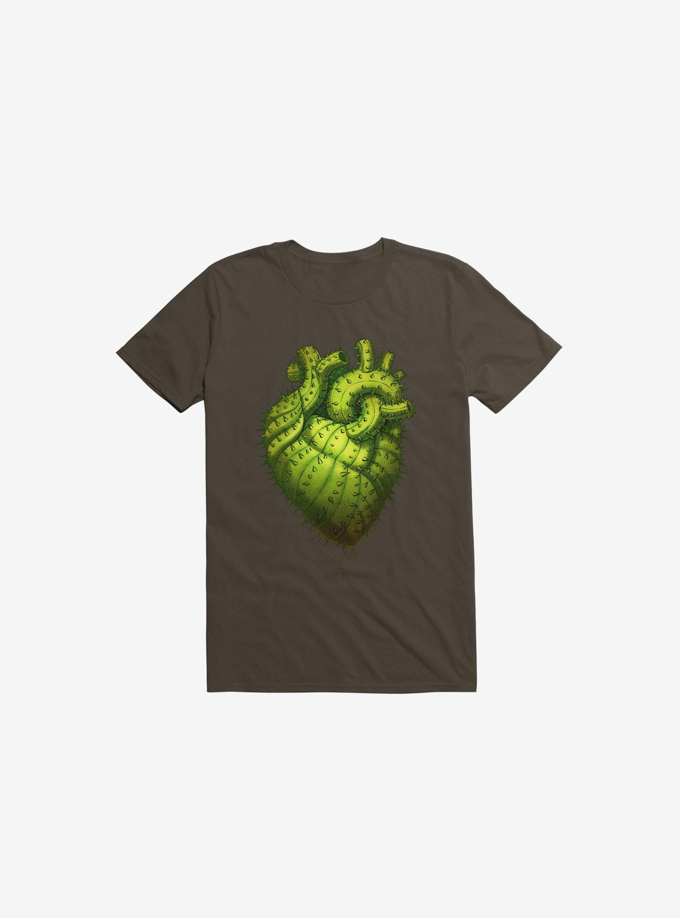 Cactus Heart Brown T-Shirt, , hi-res
