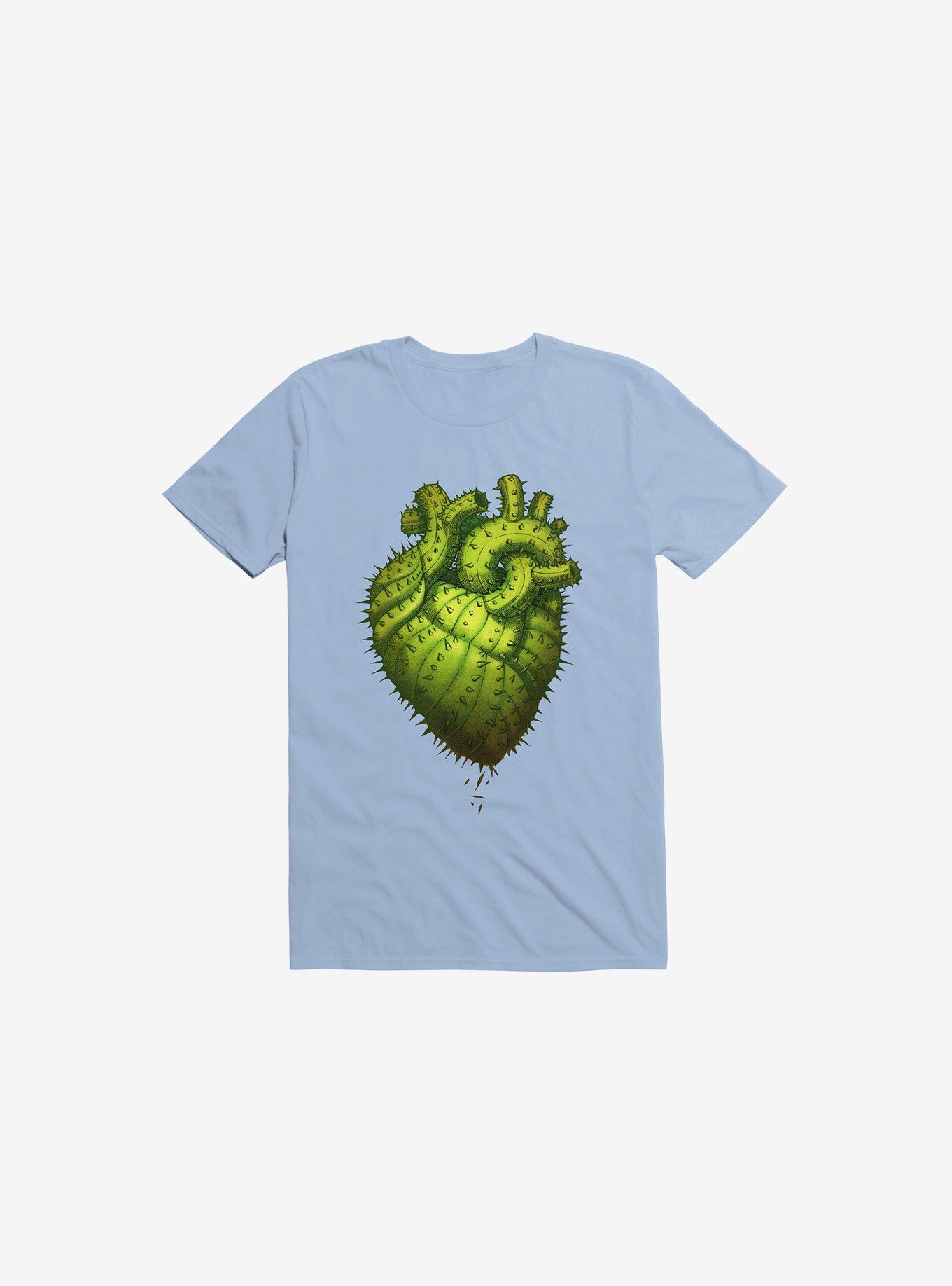 Cactus Heart Light Blue T-Shirt, LIGHT BLUE, hi-res