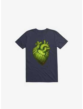 Cactus Heart Navy Blue T-Shirt, , hi-res