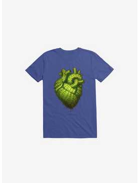 Cactus Heart Royal Blue T-Shirt, , hi-res