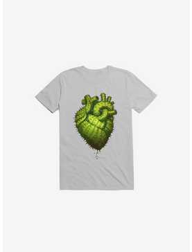 Cactus Heart Ice Grey T-Shirt, , hi-res