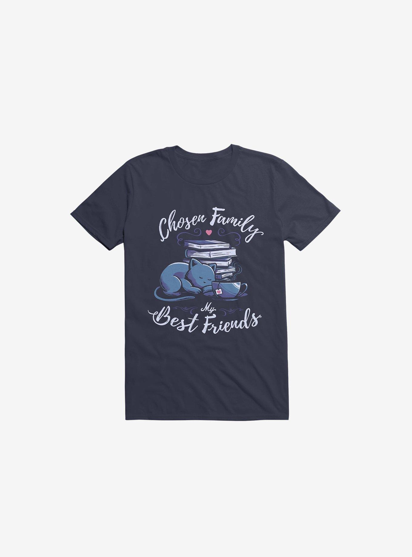 Chosen Family My Best Friends Navy Blue T-Shirt, , hi-res