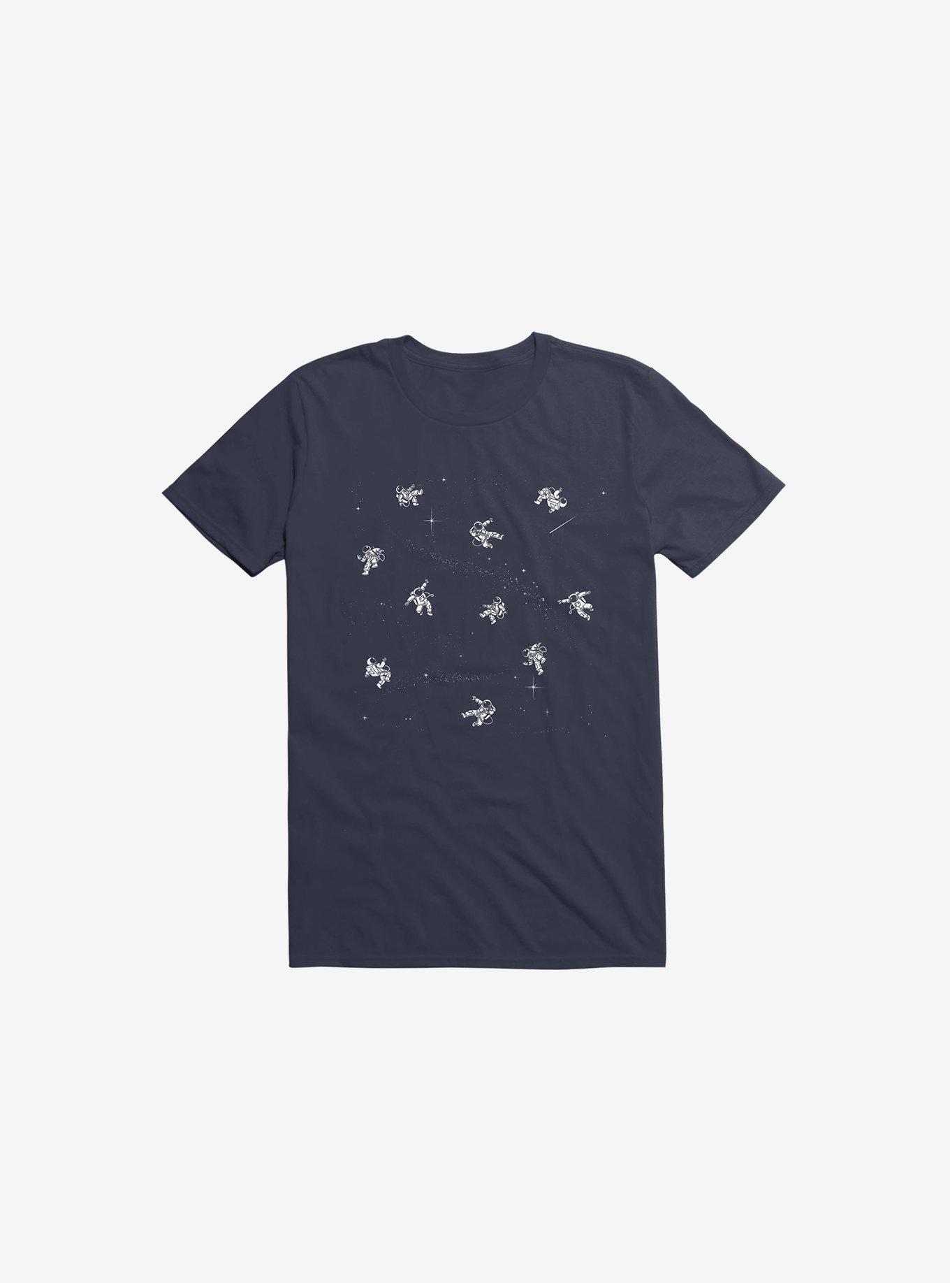 THRDLESS Gravity Reloaded Astronauts Navy Blue T-Shirt