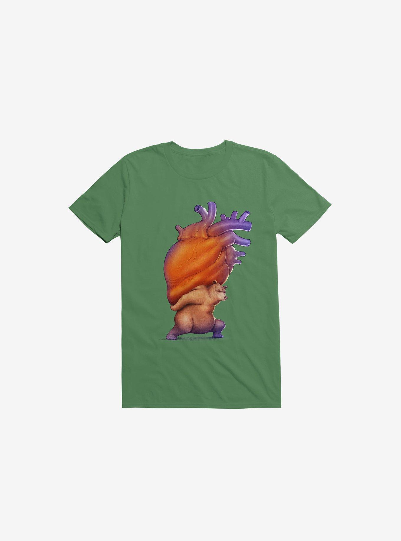 Heavy Heart Kelly Green T-Shirt, KELLY GREEN, hi-res