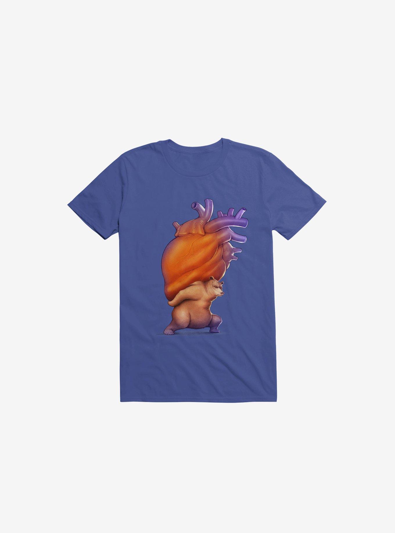 Heavy Heart Royal Blue T-Shirt, ROYAL, hi-res