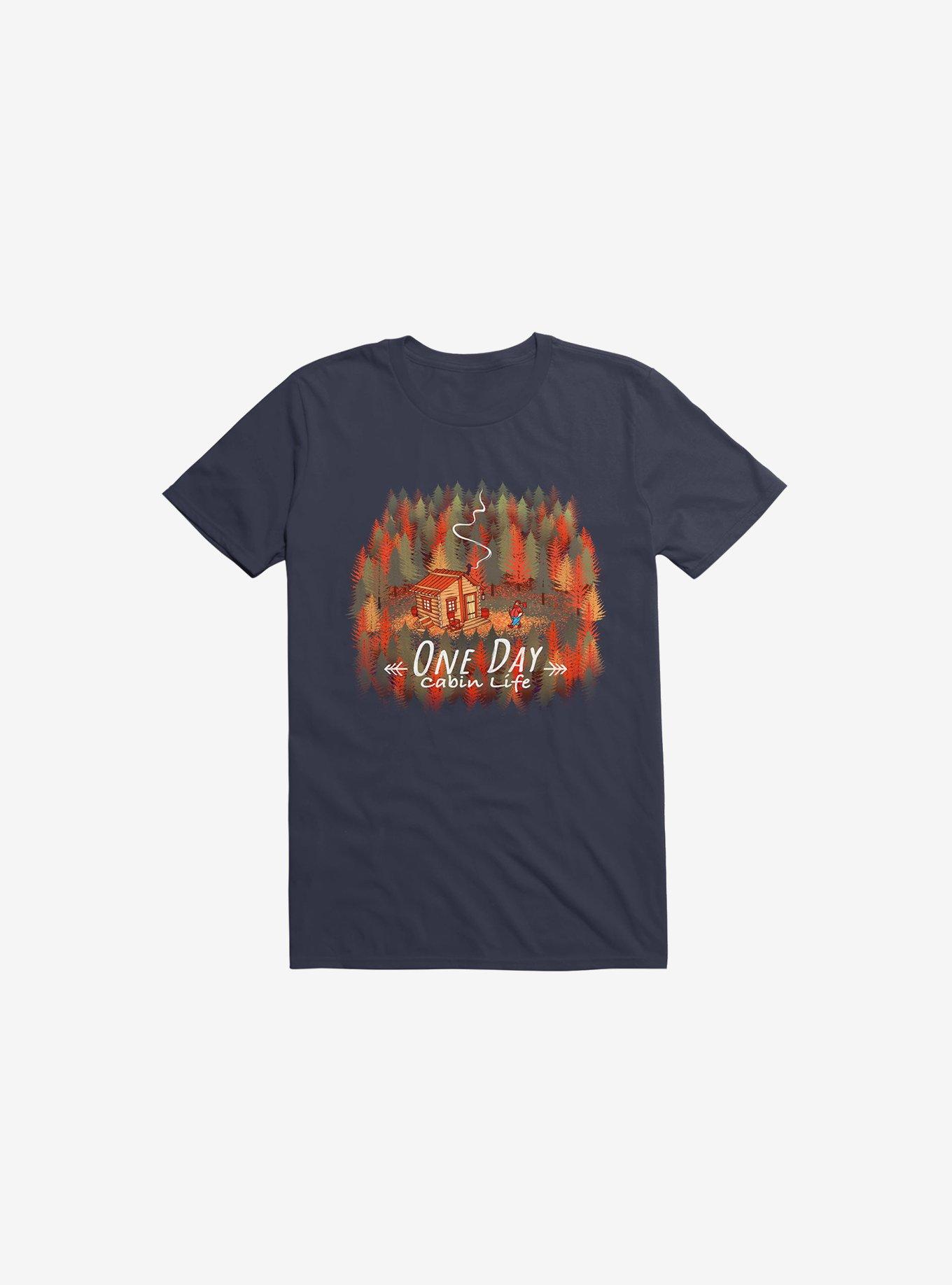One Day, Cabin Life T-Shirt, NAVY, hi-res