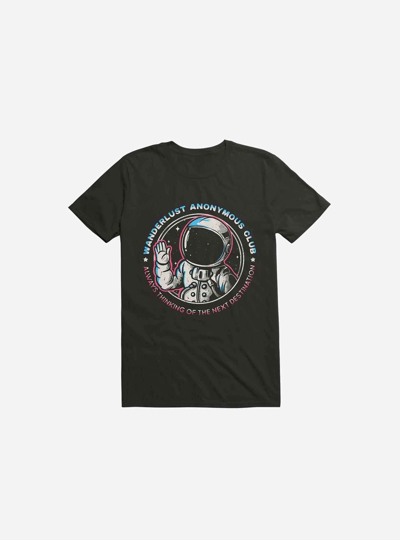 Wanderlust Anonymous Club T-Shirt, BLACK, hi-res