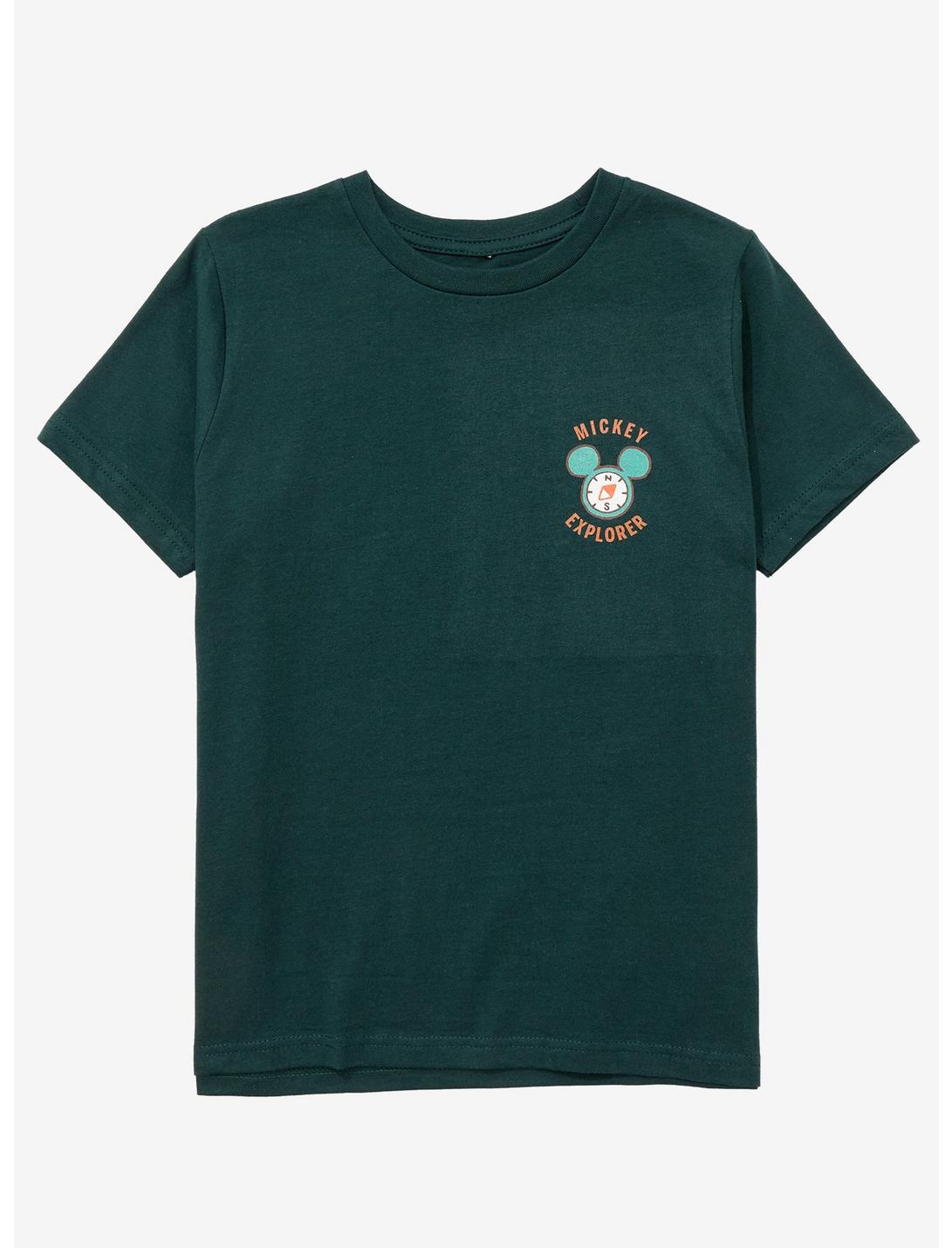Disney Mickey Explorer Wild Outdoors Youth T-Shirt - BoxLunch Exclusive, LIGHT GREEN, hi-res