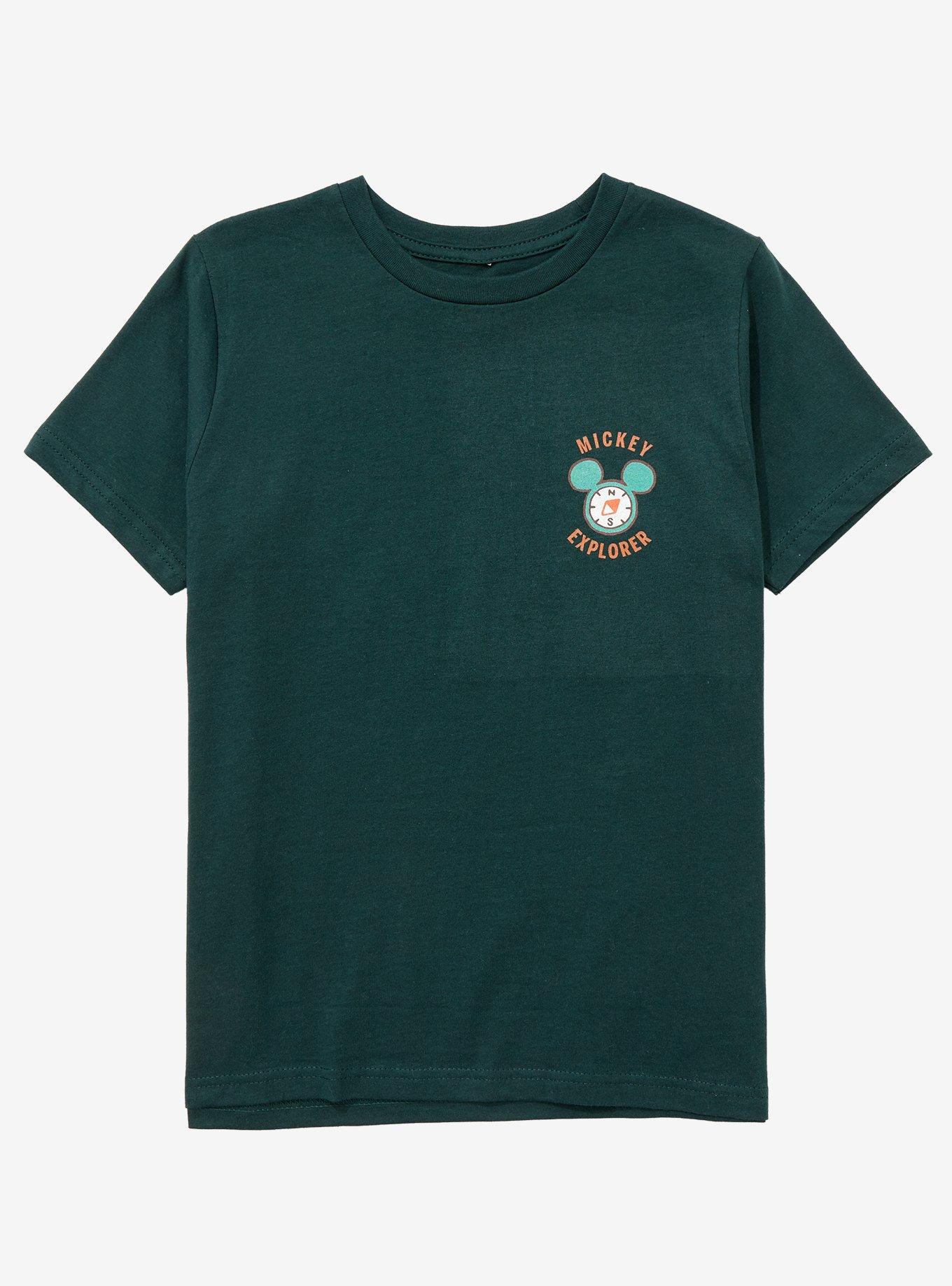 Disney Mickey Explorer Wild Outdoors Youth T-Shirt - BoxLunch Exclusive, LIGHT GREEN, hi-res