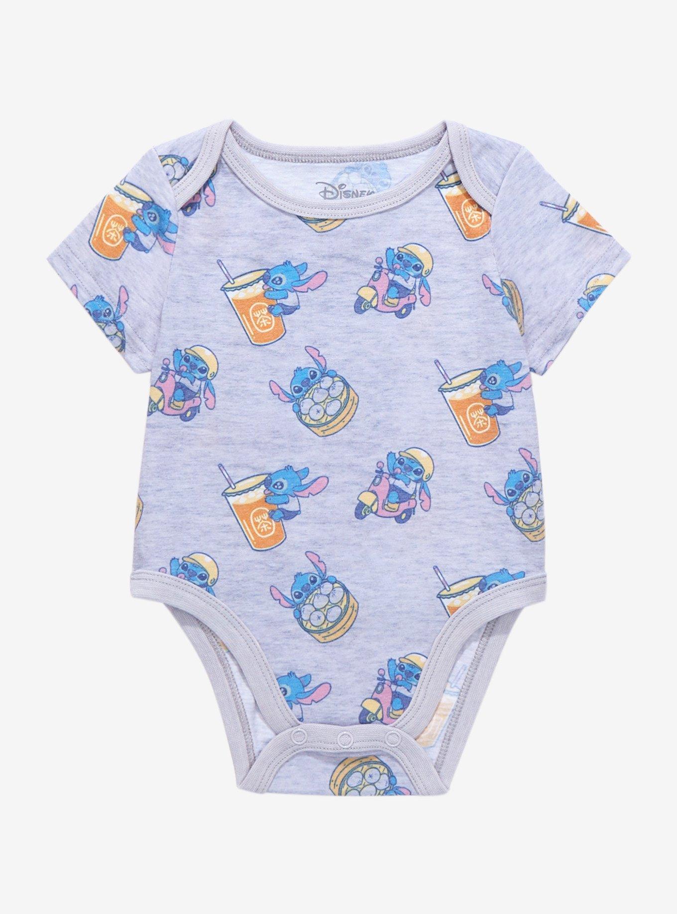 Disney Lilo And Stitch Scooter Stitch Allover Print Infant One Piece Boxlunch Exclusive 6155