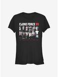 Star Wars: The Bad Batch Clone Force 99 Group Girls T-Shirt Hot Topic Exclusive, BLACK, hi-res