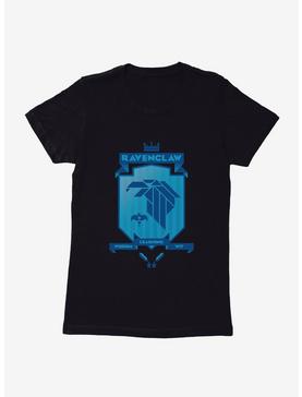 Harry Potter Ravenclaw Blue Pixel Shield Logo Womens T-Shirt, , hi-res