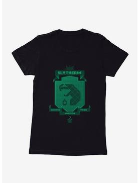 Harry Potter Slytherin Green Pixel Shield Logo Womens T-Shirt, , hi-res
