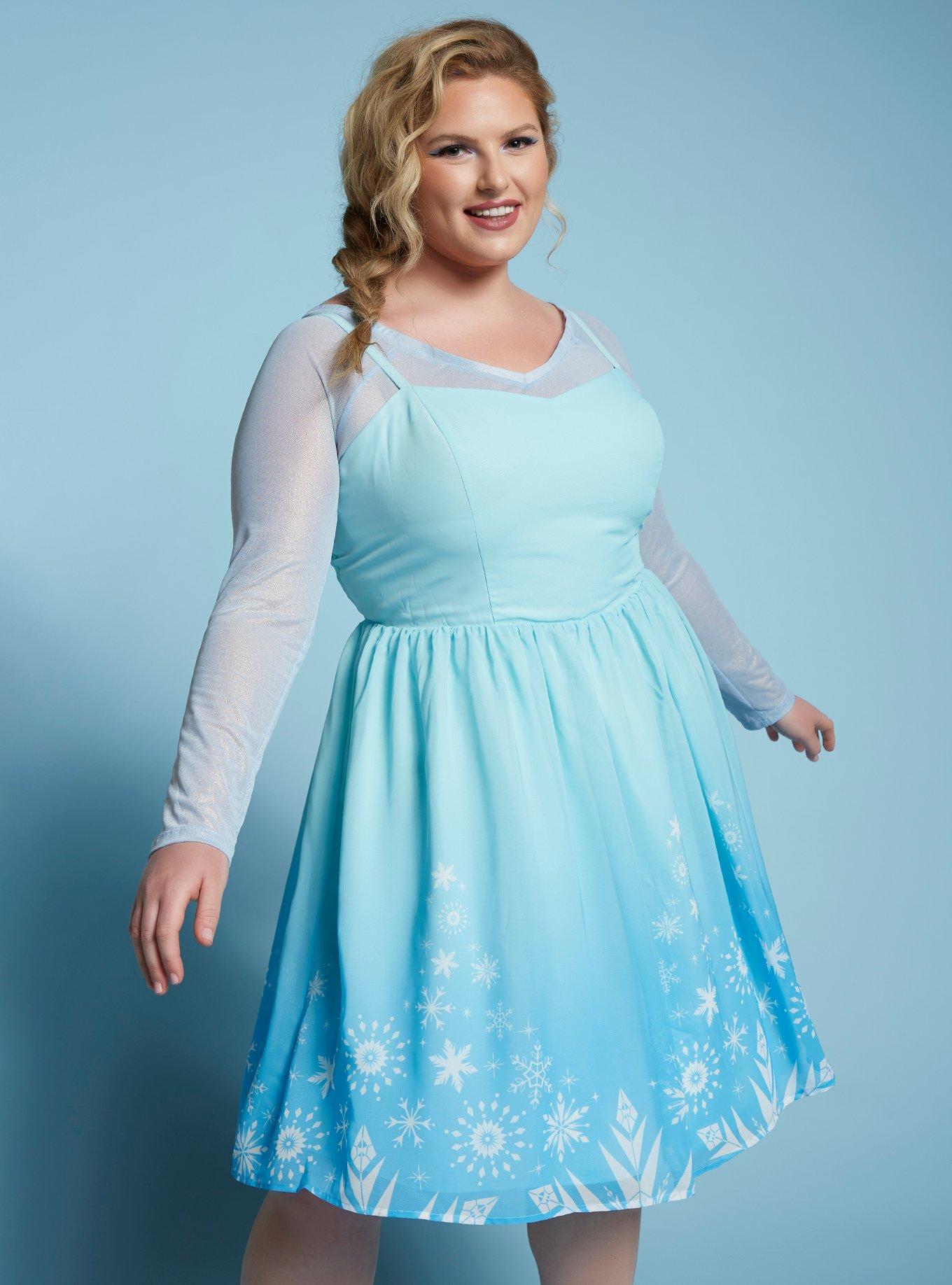 Disney Frozen Elsa Anna Design Ladies Faux Thigh High Tights Stockings Size  S/M
