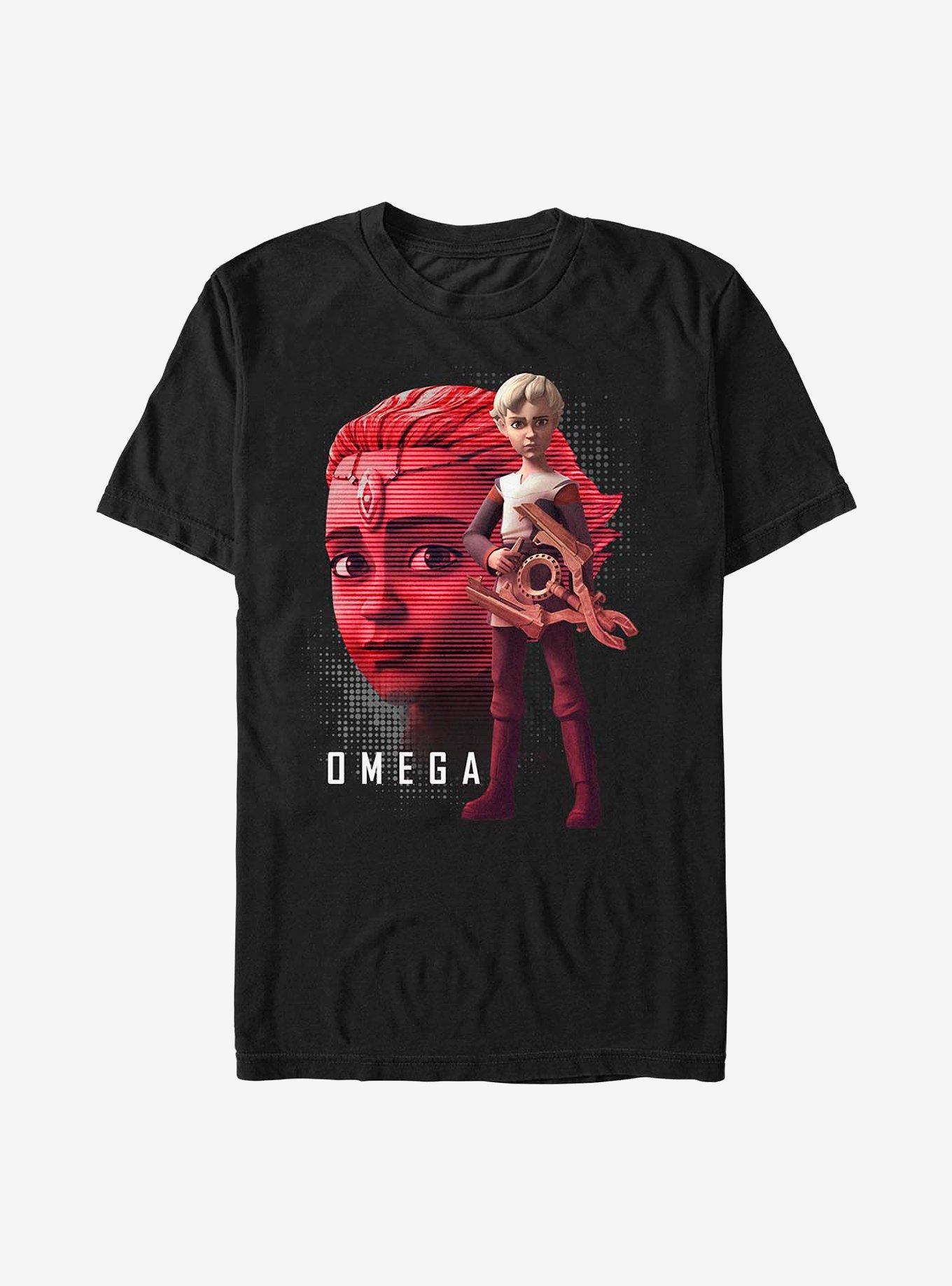 Star Wars: The Bad Batch Omega Face T-Shirt, , hi-res