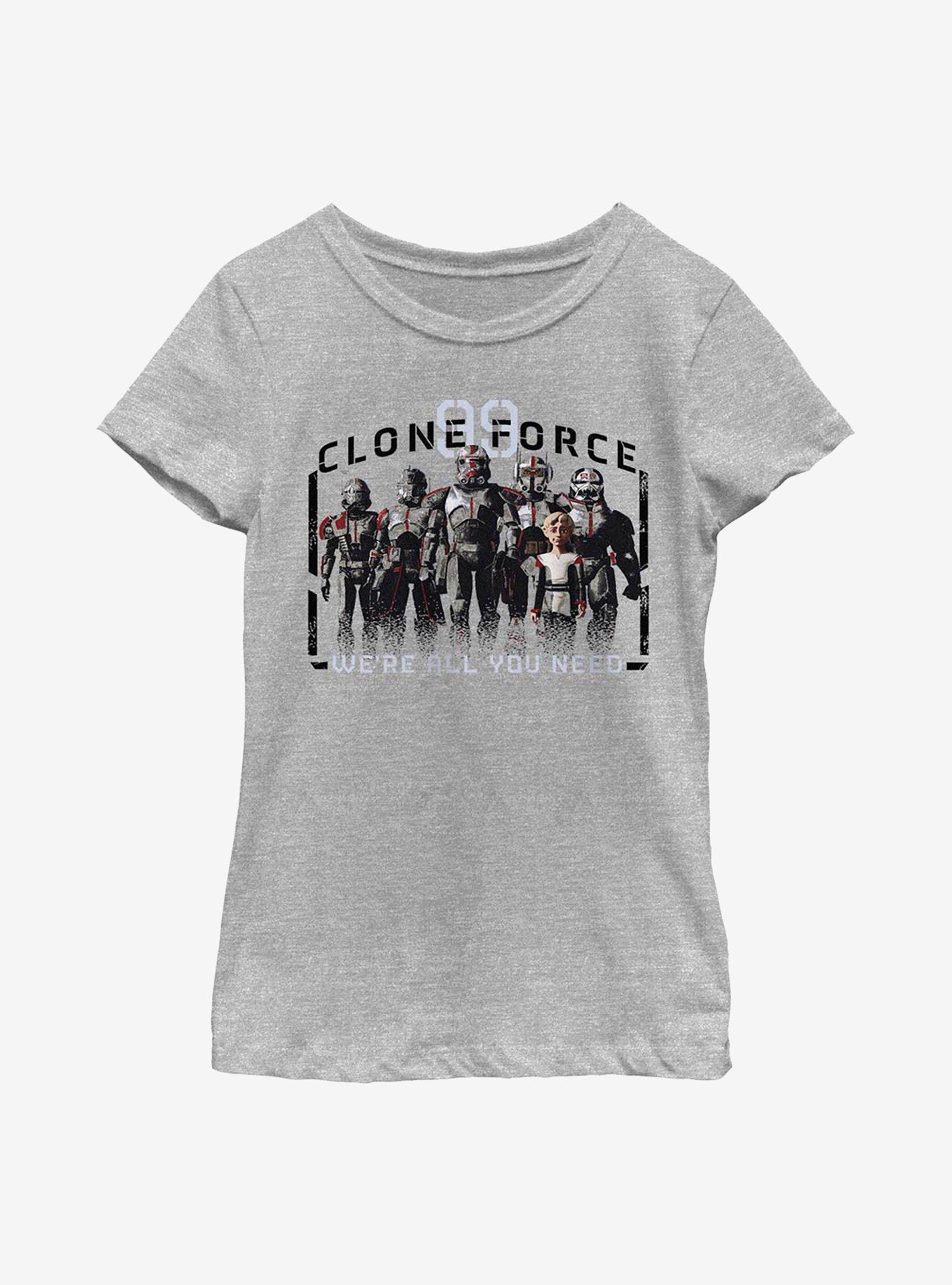 Star Wars: The Bad Batch Clone Force We're All You Need Youth Girls T-Shirt, , hi-res