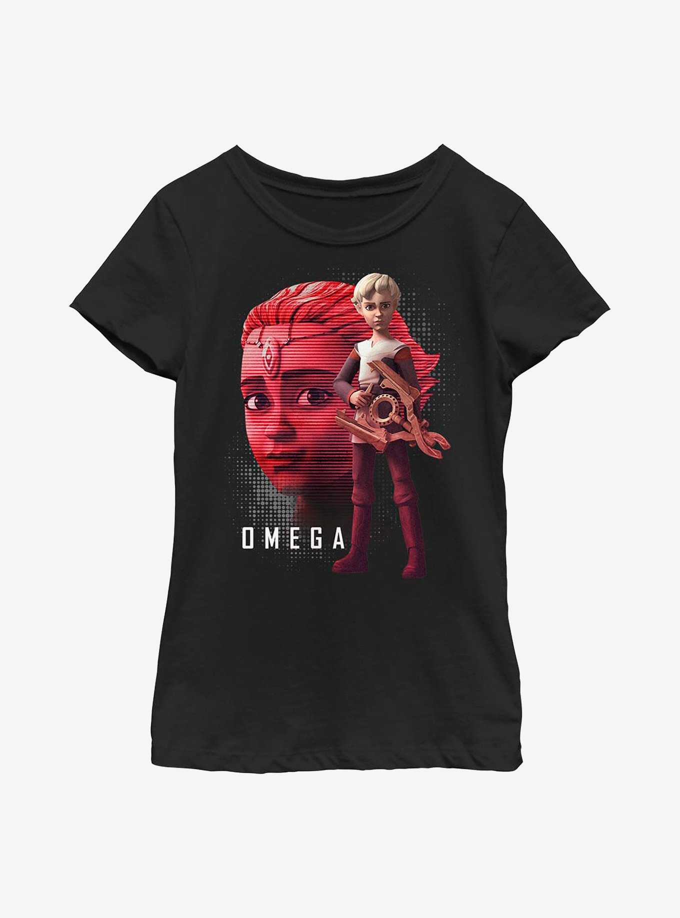 Star Wars: The Bad Batch Omega Face Youth Girls T-Shirt, , hi-res