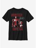 Star Wars: The Bad Batch Hunter And Omega Youth T-Shirt, BLACK, hi-res