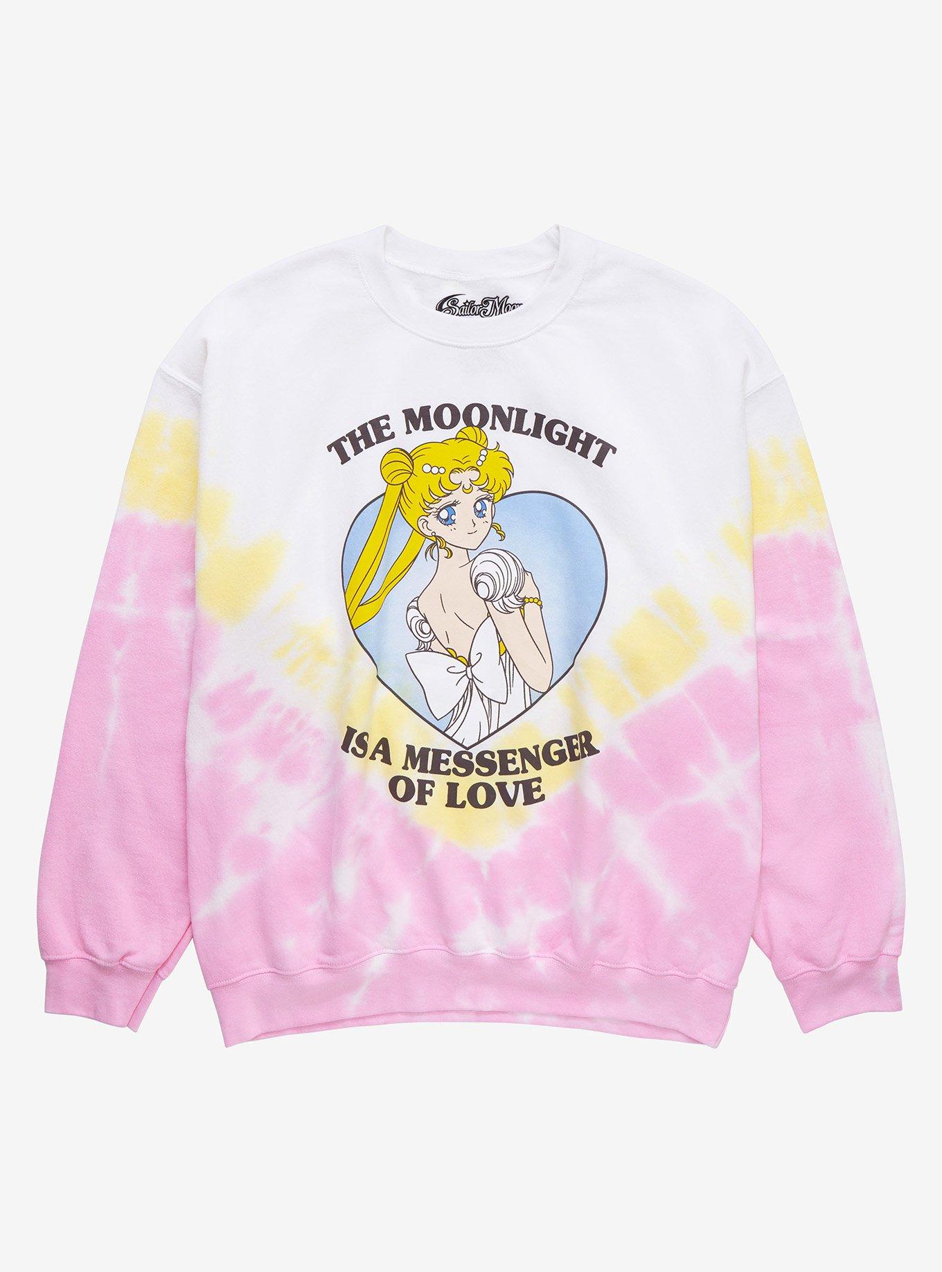Sailor Moon Princess Serenity Messenger of Love Tie-Dye Crewneck - BoxLunch Exclusive, TIE DYE, hi-res