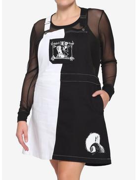 The Nightmare Before Christmas Black & White Split Skirtall Plus Size, , hi-res