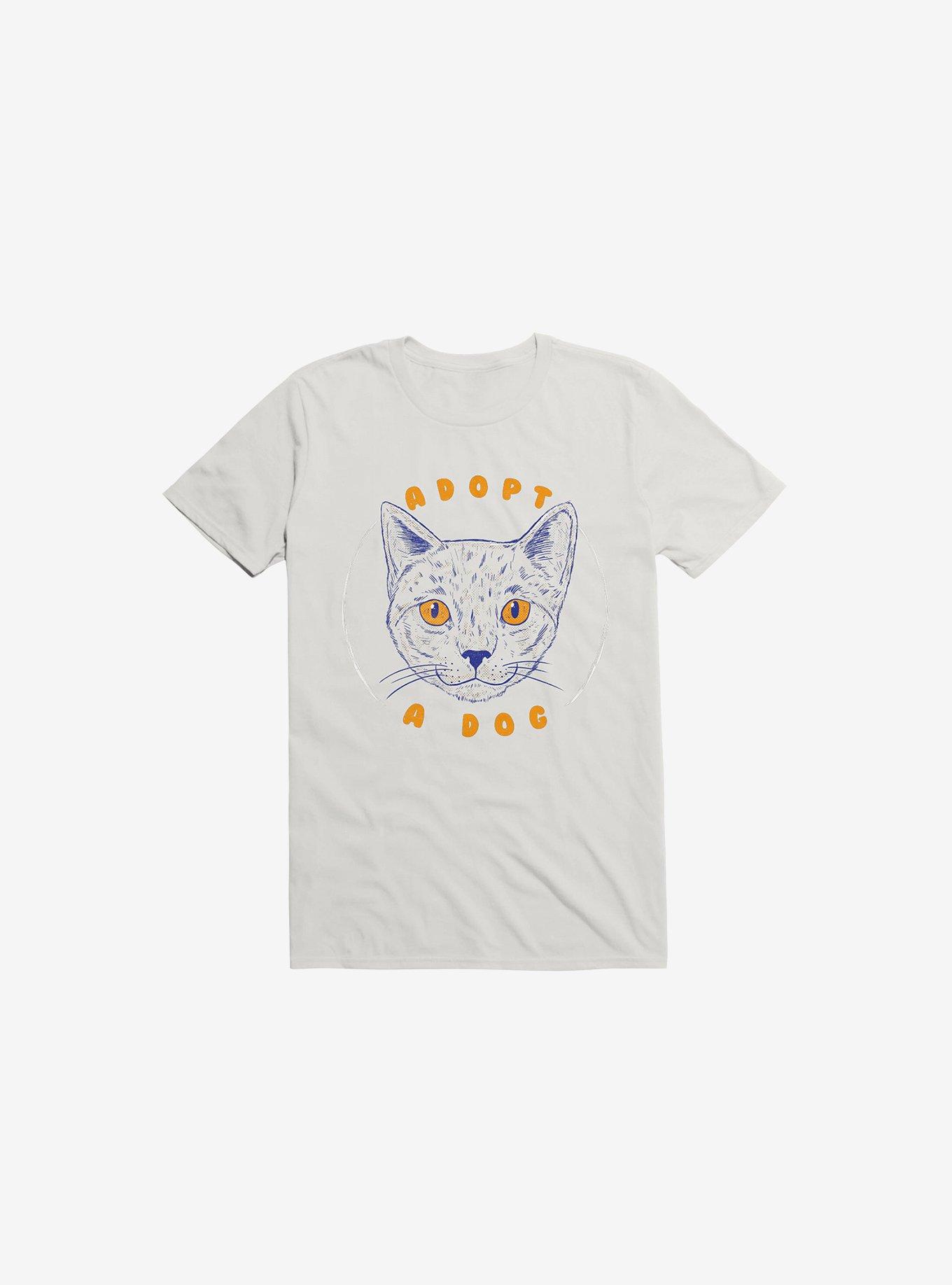 Adopt A Dog White T-Shirt, WHITE, hi-res