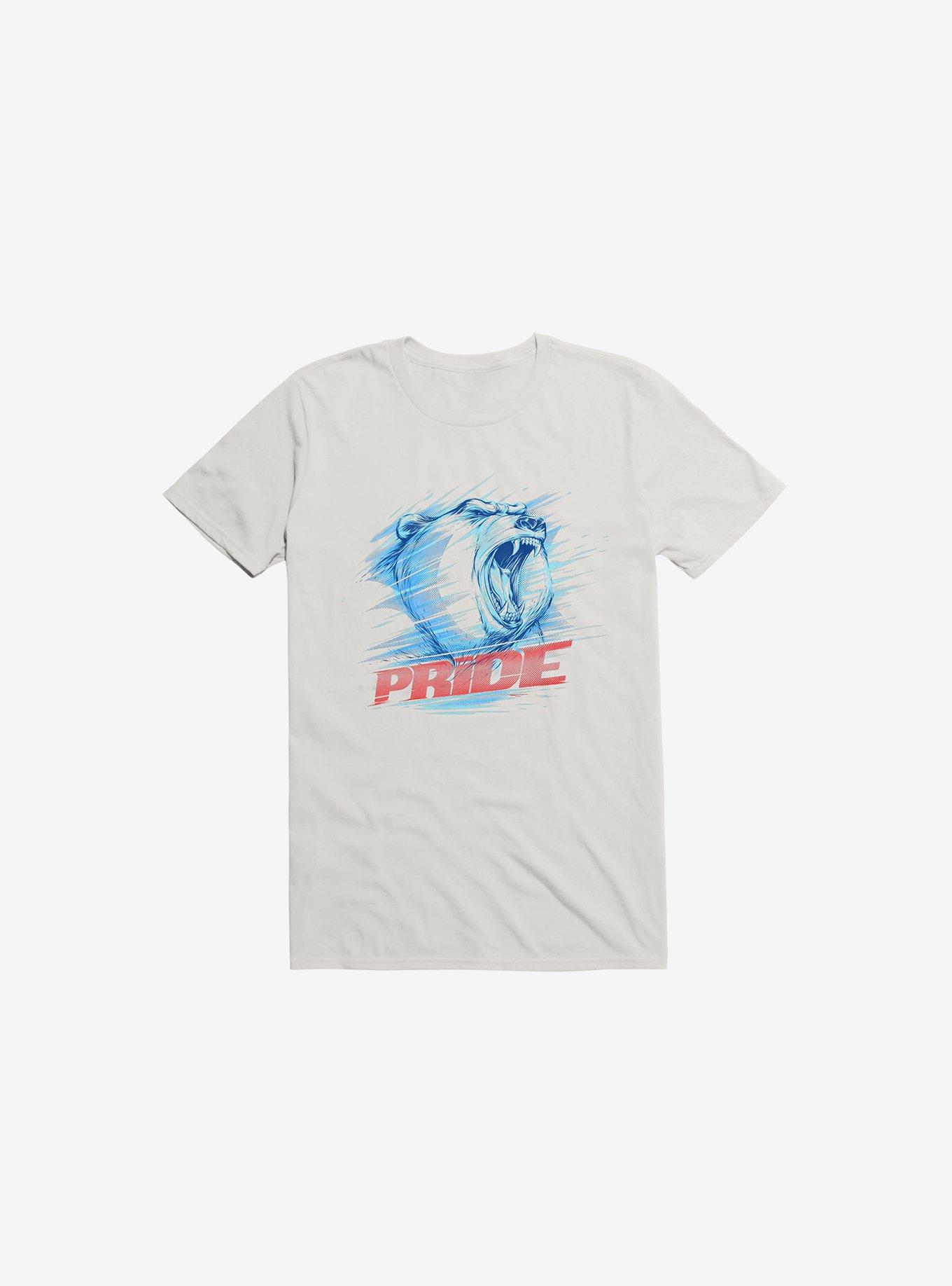 Bear Pride White T-Shirt, , hi-res