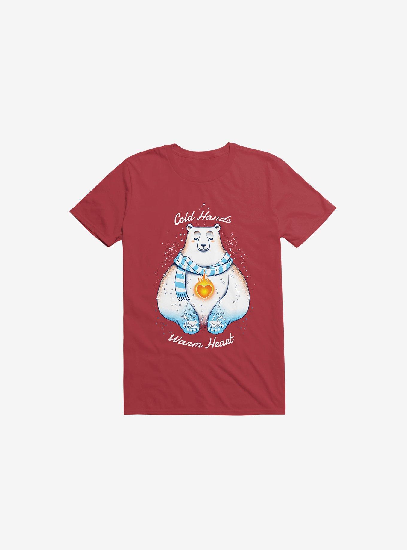 Cold Hands, Warm Heart T-Shirt, RED, hi-res