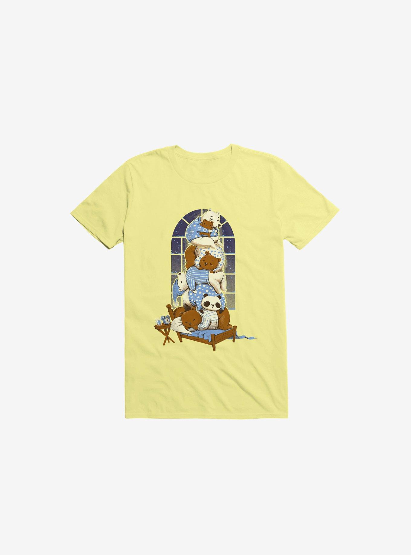 Good Night Bears Corn Silk Yellow T-Shirt, , hi-res