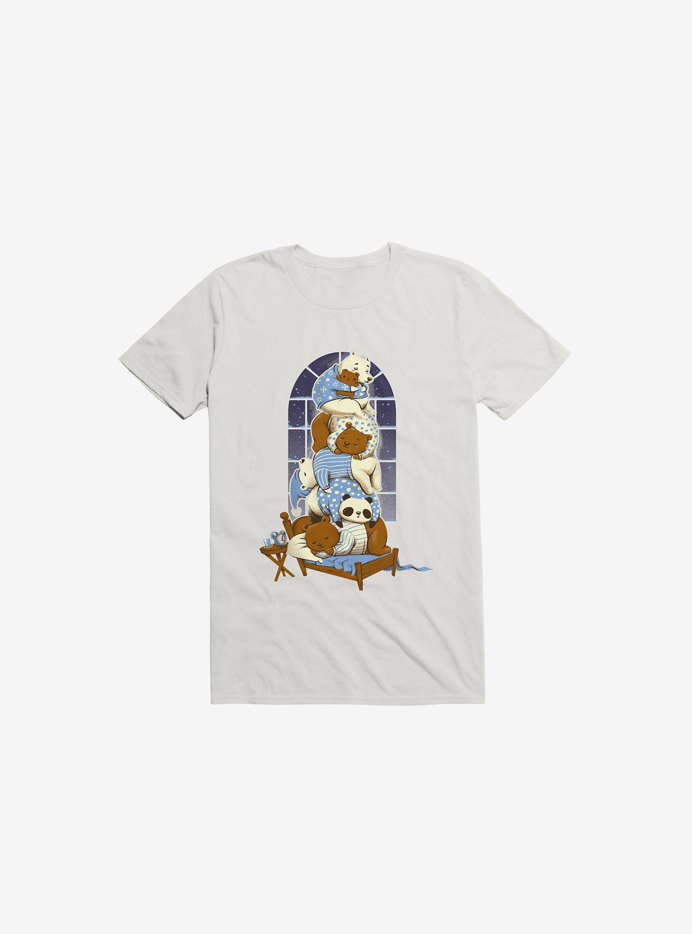 Good Night Bears White T-Shirt, WHITE, hi-res