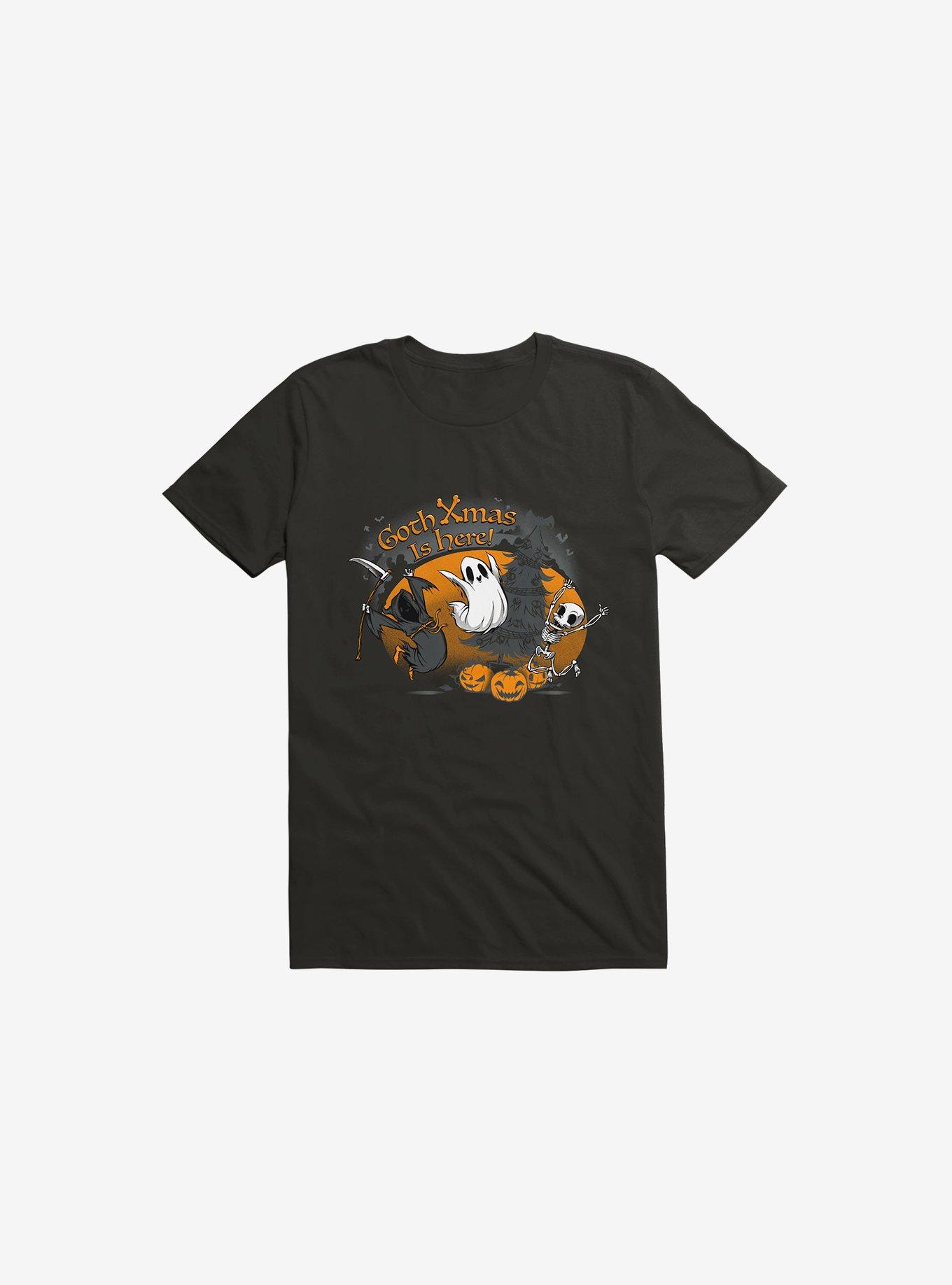 Goth Xmas Is Here Black T-Shirt, , hi-res