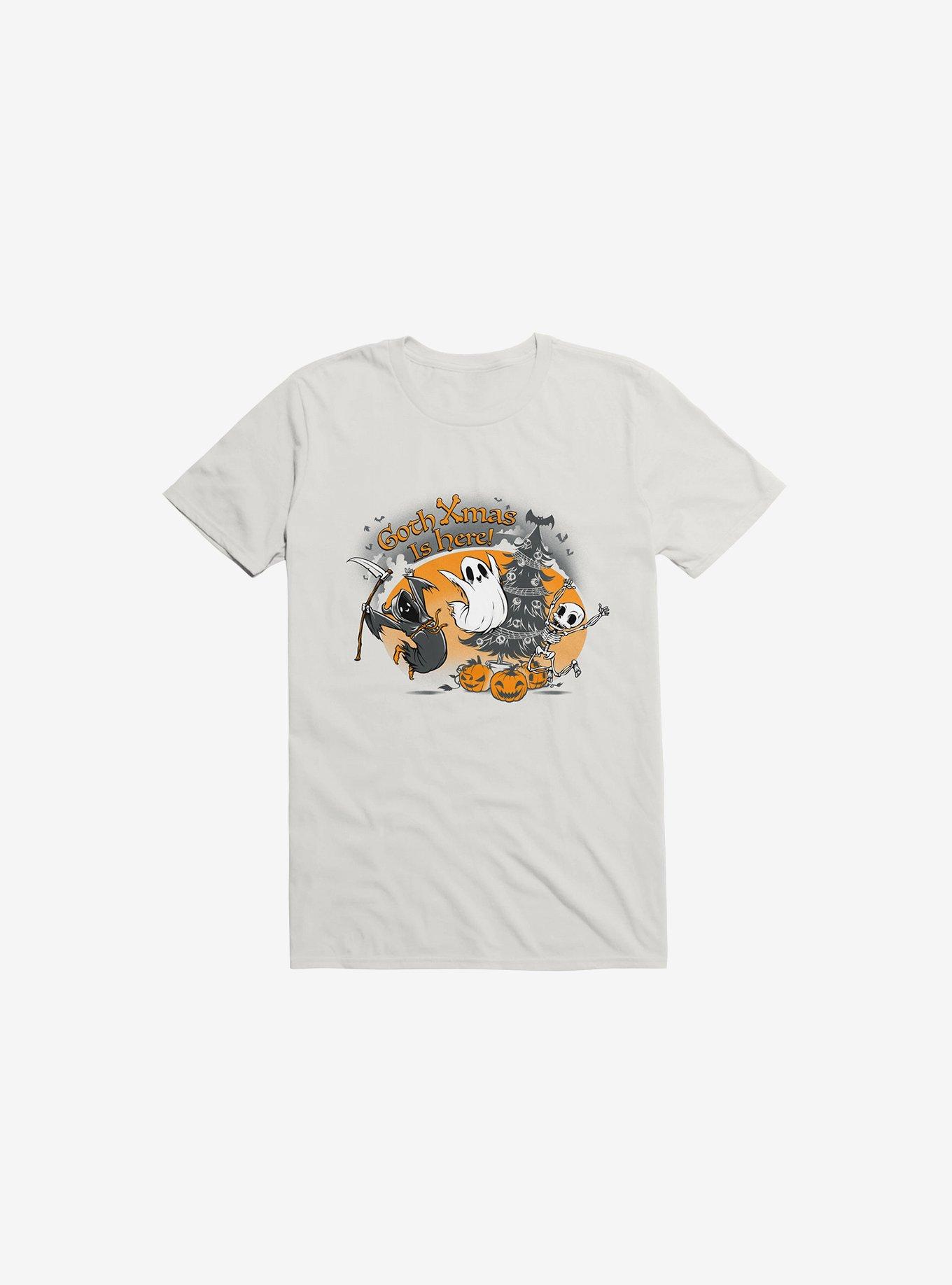 Goth Xmas Is Here White T-Shirt, , hi-res