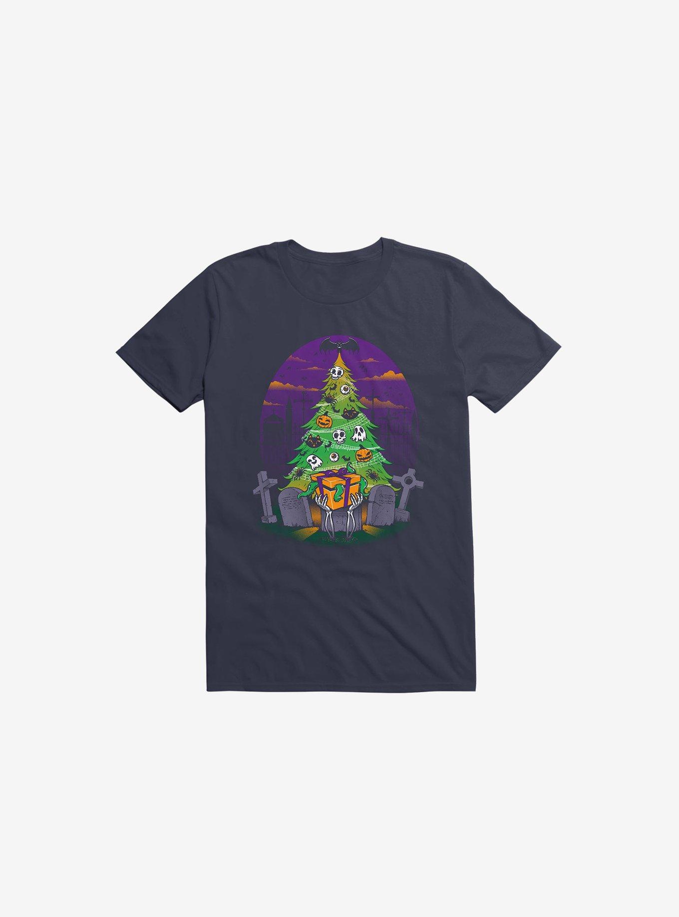 Halloween Is My Xmas Navy Blue T-Shirt