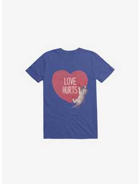 Love Hurts Cat Royal Blue T-Shirt, , hi-res