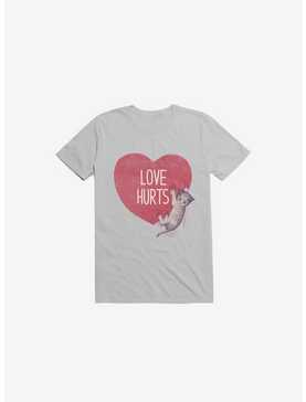 Love Hurts Cat Ice Grey T-Shirt, , hi-res