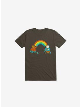 Love Is Love Rainbow Bear Brown T-Shirt, , hi-res