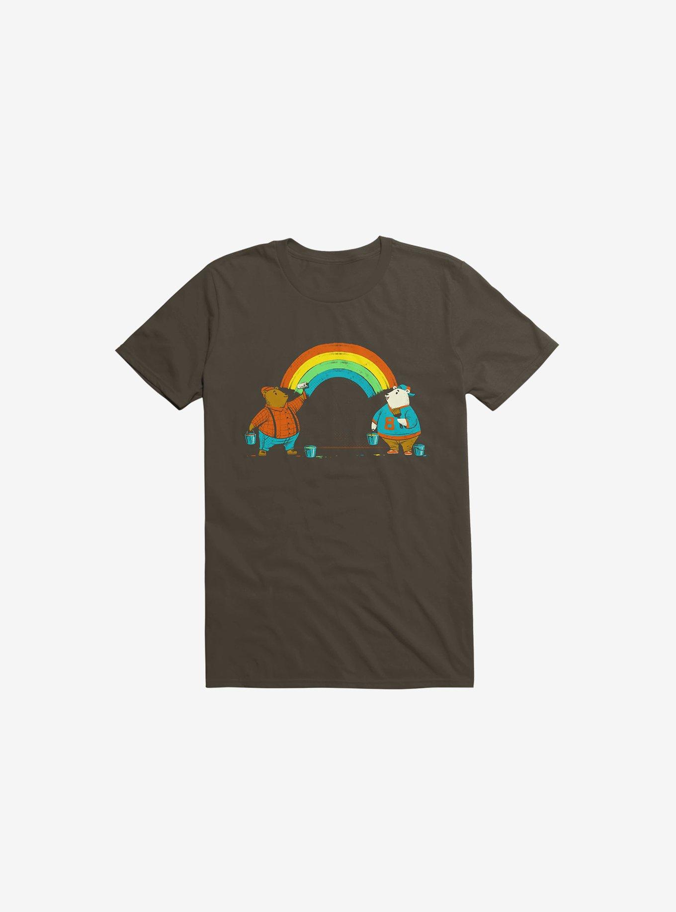 Love Is Love Rainbow Bear Brown T-Shirt, , hi-res