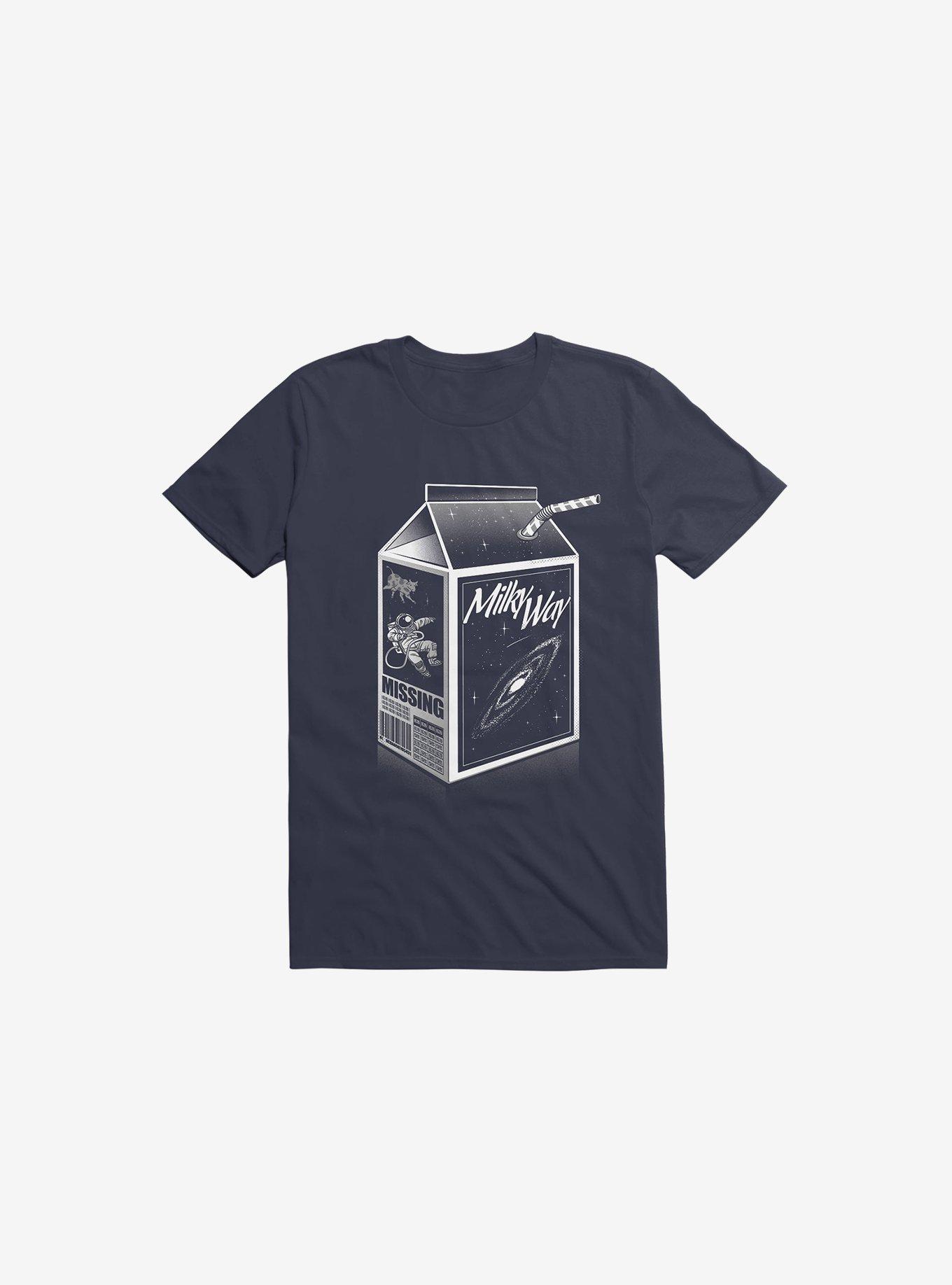 Milk Way Navy Blue T-Shirt, NAVY, hi-res