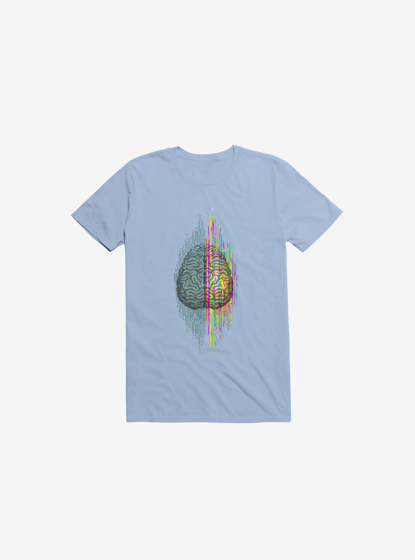THRDLESS The Mind Brain Dichotomy Light Blue T-Shirt
