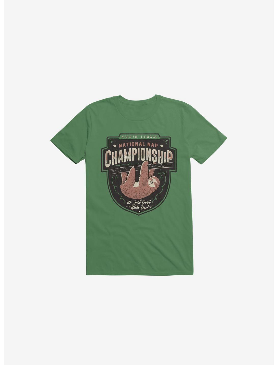 National Nap Championship T-Shirt, KELLY GREEN, hi-res