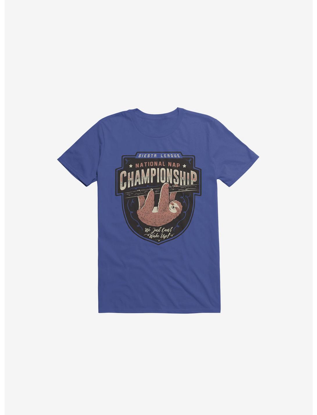 National Nap Championship T-Shirt, ROYAL, hi-res